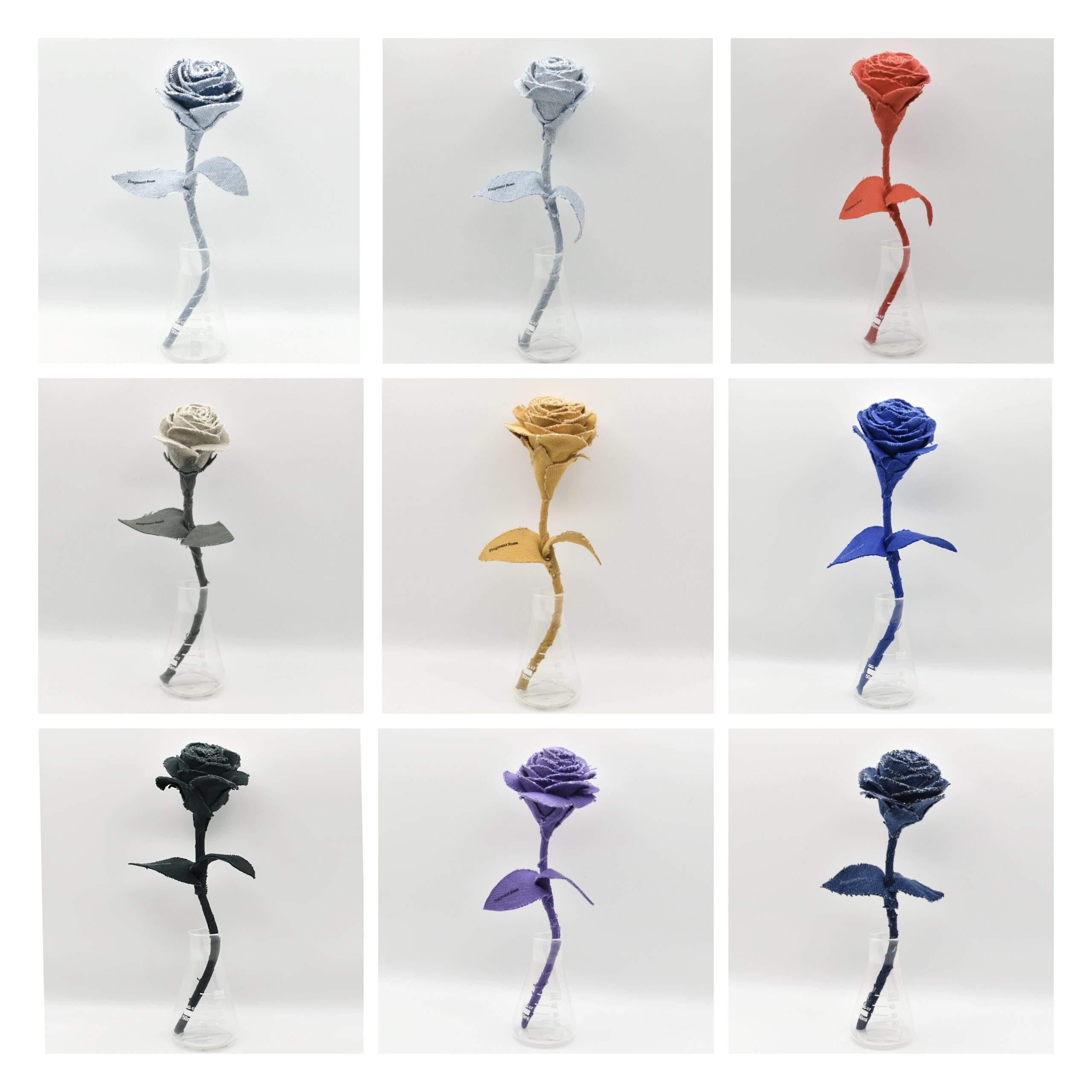 デニムローズ ライトブルー Fragment Rose